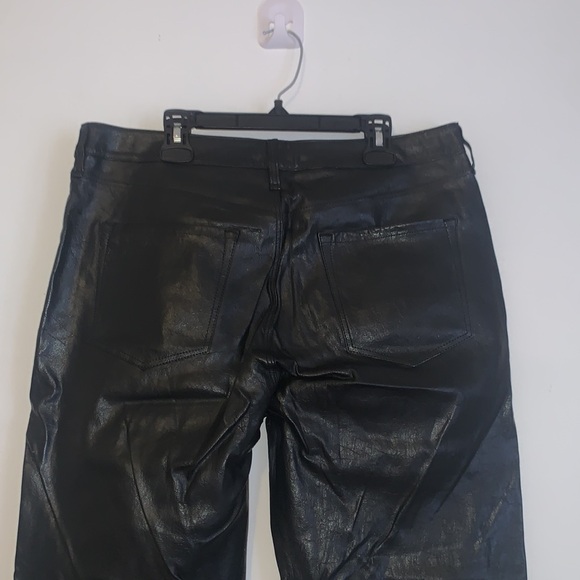 J Brand 100% LAMB LEATHER FLARE PANTS Size 30 - Picture 9 of 11